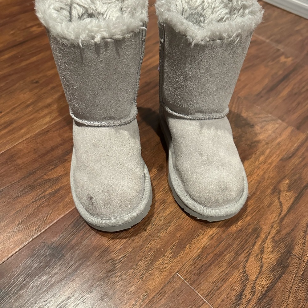 Cozy Gray Kids Boots